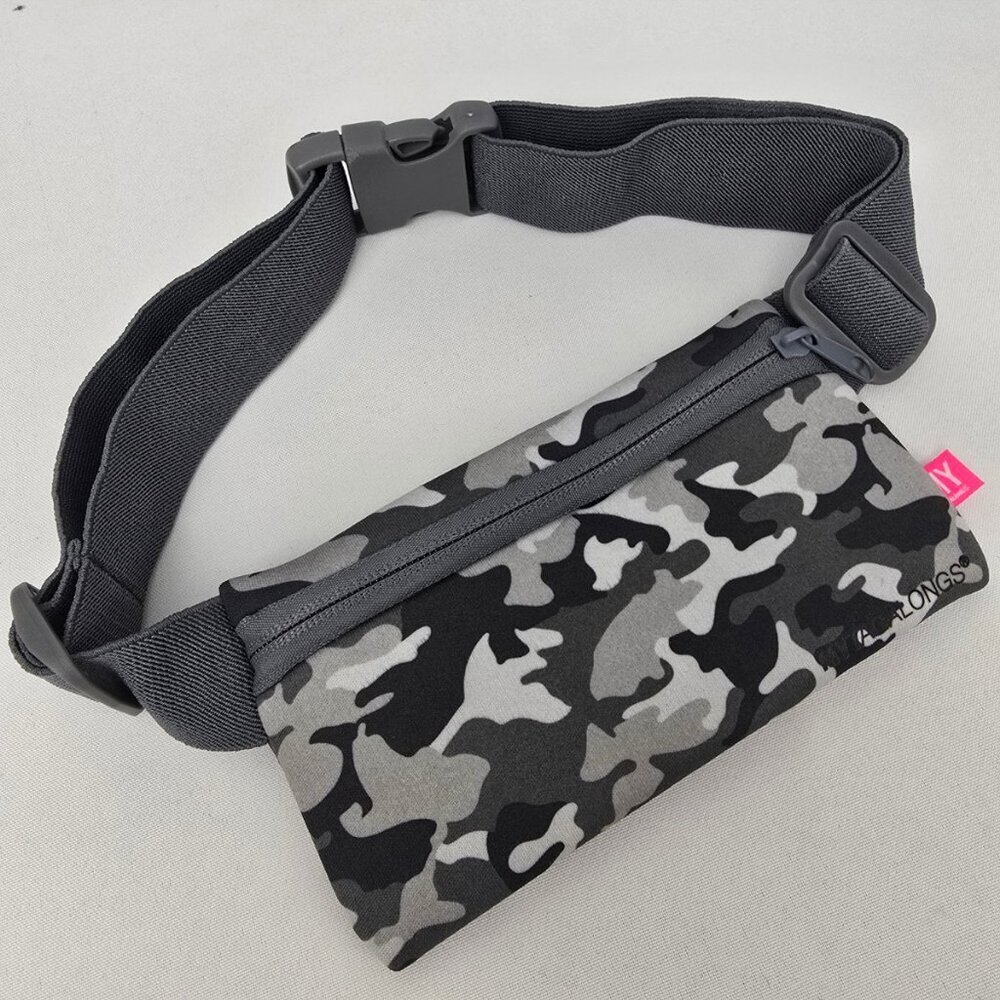 My Tag Alongs Grey Camo Dog Fanny Pack Belt Purse